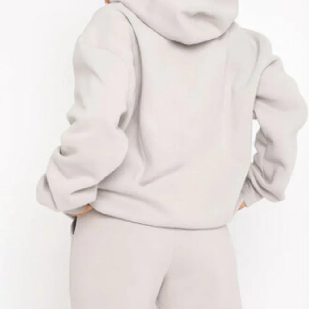 Casual Sport Hoodie Tracksuit Set