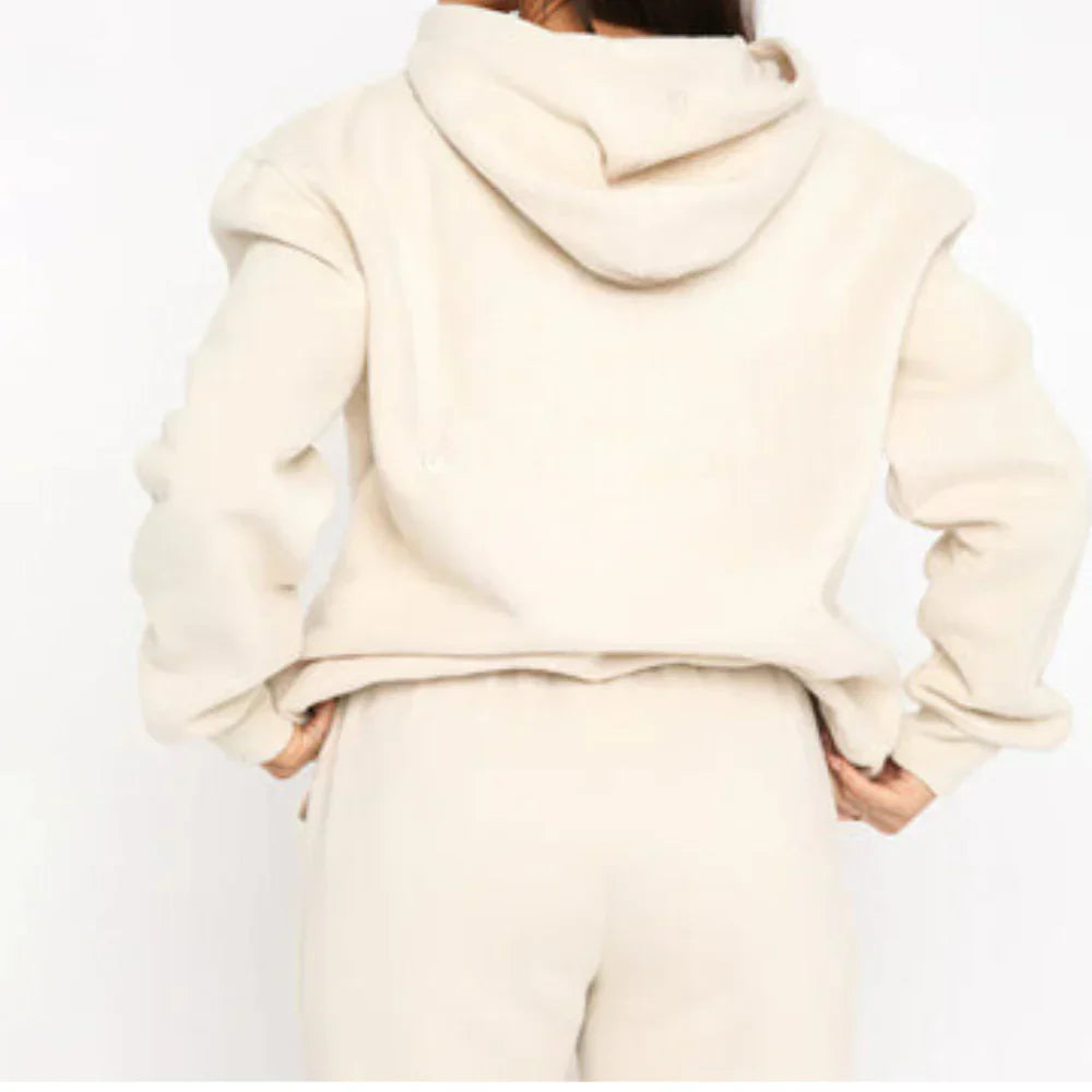 Casual Sport Hoodie Tracksuit Set