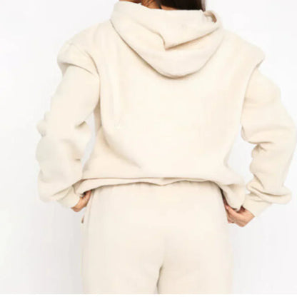Casual Sport Hoodie Tracksuit Set
