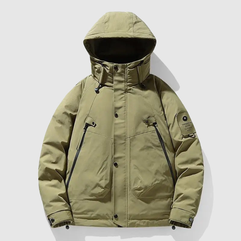 Casual Fit Puffer Coat with Detachable Hood - Nocini