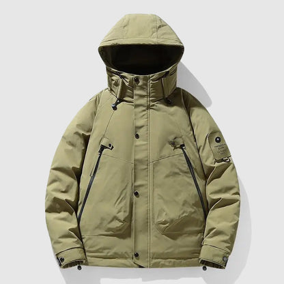 Casual Fit Puffer Coat with Detachable Hood - Nocini