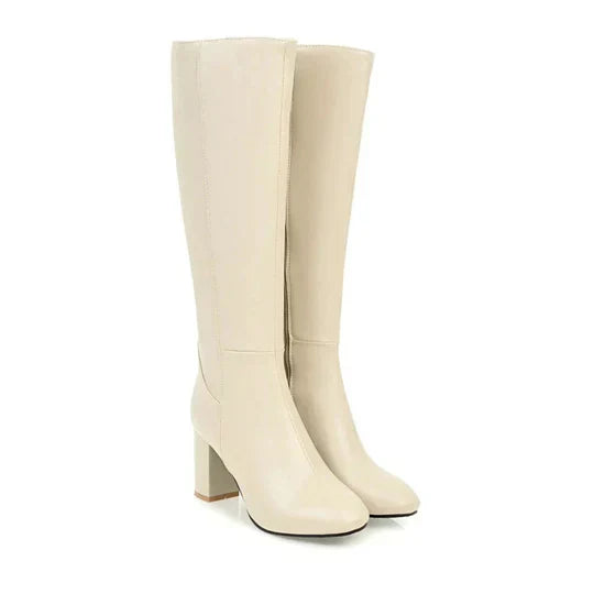 Tall Women's Zip Up High Heel Boots