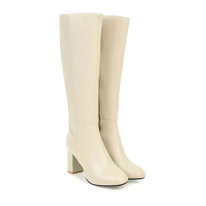 Tall Women's Zip Up High Heel Boots