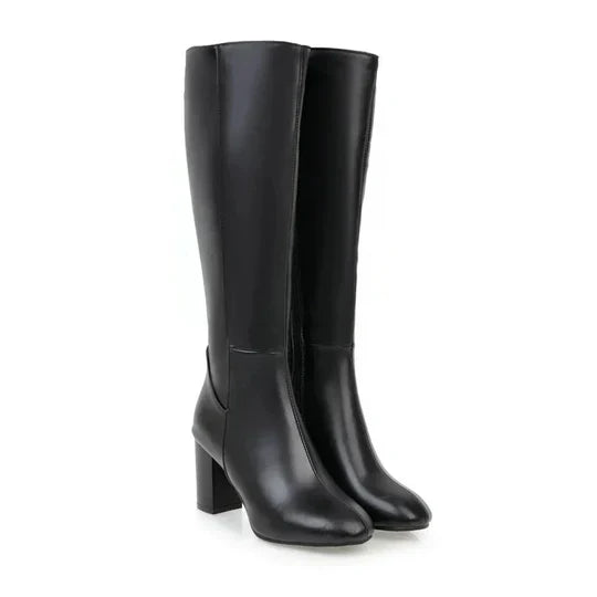 Tall Women's Zip Up High Heel Boots