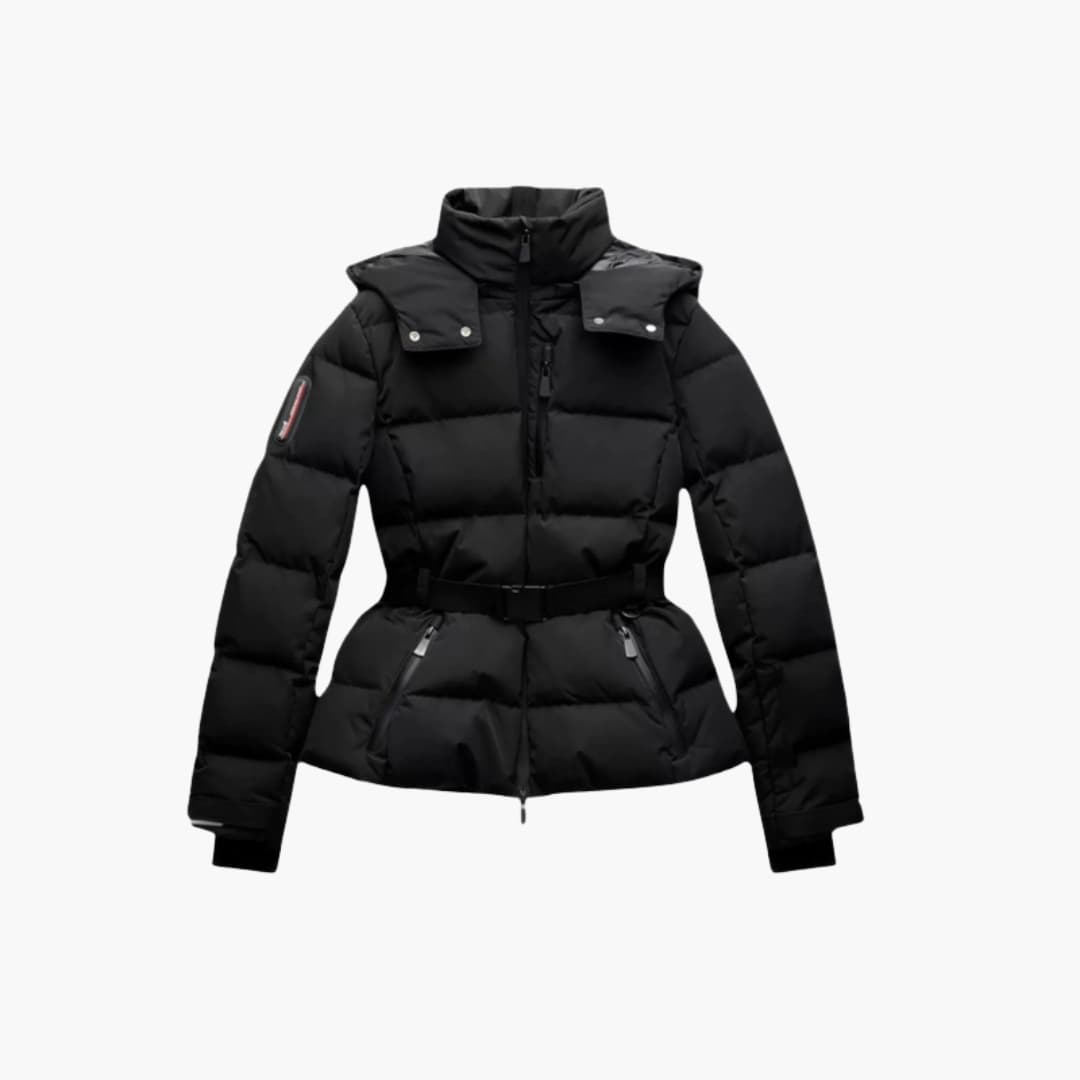 Warm Women's Padded Parka Jacket with High Neck - Olytrend