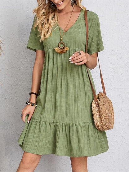 Comfortable V-Neck Summer Dress