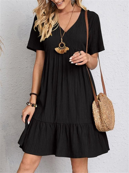 Comfortable V-Neck Summer Dress