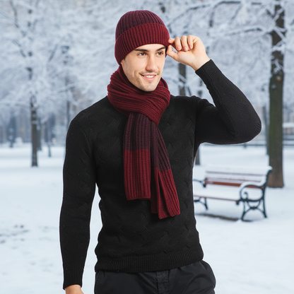 Warm Wool Knitting Set 3 Pieces - Pexav