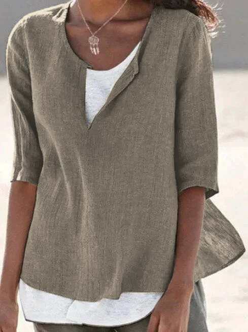 Relaxed Fit Everyday Women's Blouse - Nocini