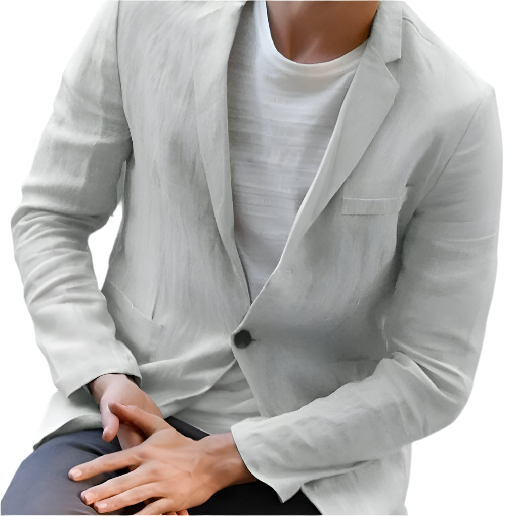 Stylish Men's Summer Linen Blazer Jacket