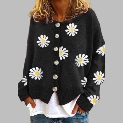 Pretty Cable Knit Sweater for Ladies