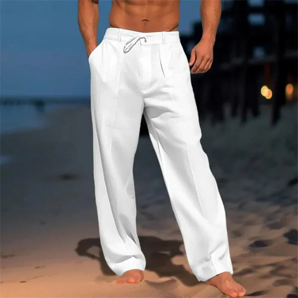 Men's Lightweight Casual Linen Pants