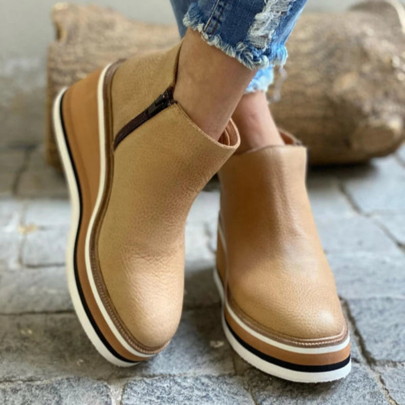Ladies High Heel Ankle Boots with Classic Style