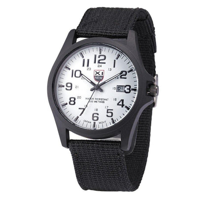 Classic Men's Watch - Simple Analog Face - Glow Hands