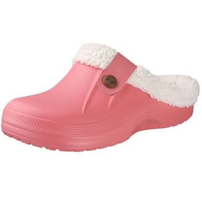 Cozy Women's Snow Clogs - Soft Fleece Lining