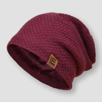 Warm Fleece Lined Slouchy Fit Winter Beanie