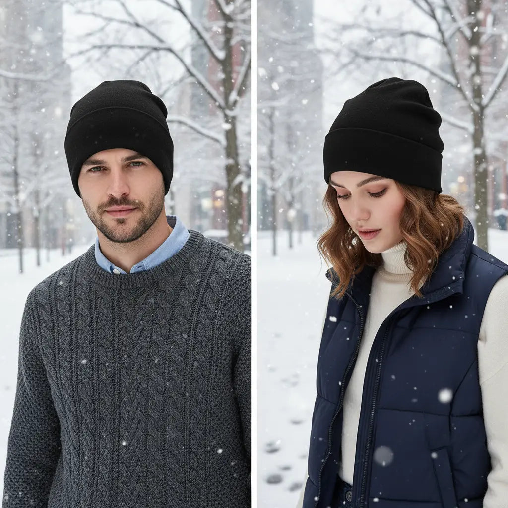 Relaxed Fit Warm Winter Beanie - Pexav