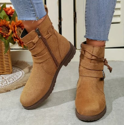 Classic Low Heel Women's Boots - Chic and Comfy