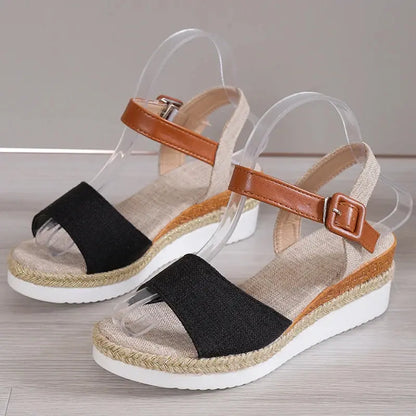 Chic High Heel Wedge Sandals for Women