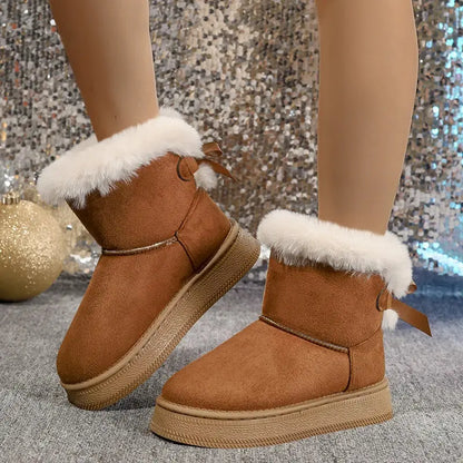 Warm Fur Snow Boots for Women - Chic Winter Boots - Nocini