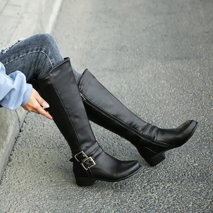 Trendy High Heel Boots for Women in Black or Brown