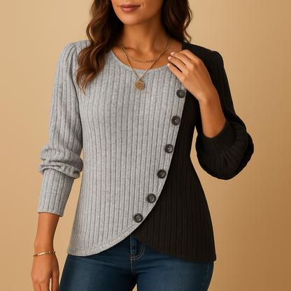 Women's elegant knit sweater with a soft fabric and flattering silhouette, ideal for work, social events, and everyday wear.