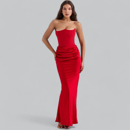 Luxurious Lace Off Shoulder Evening Gown