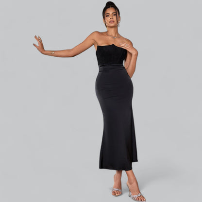 Luxurious Lace Off Shoulder Evening Gown - Nocini