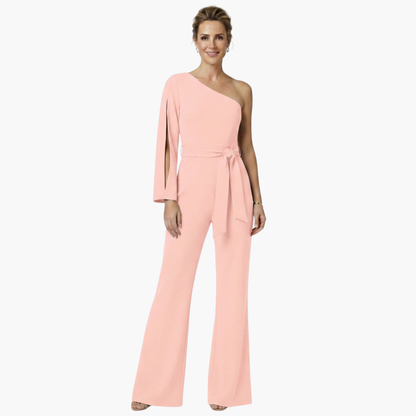 Chic One Shoulder Womens Jumpsuit