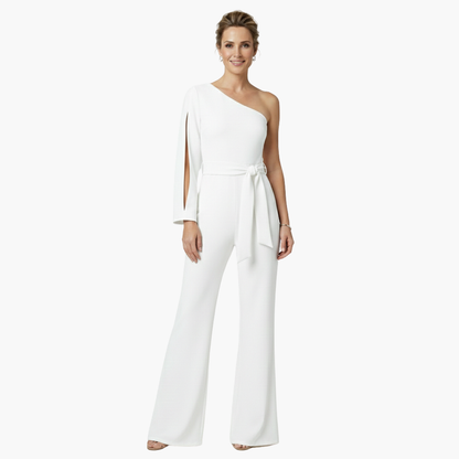 Chic One Shoulder Womens Jumpsuit
