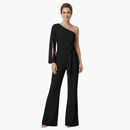 Chic One Shoulder Womens Jumpsuit