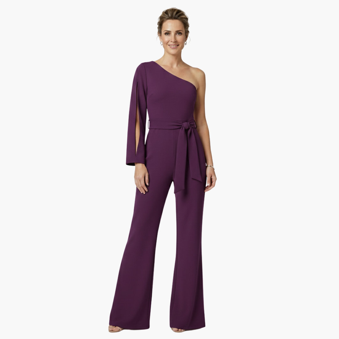 Chic One Shoulder Womens Jumpsuit