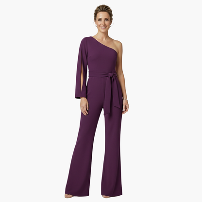 Chic One Shoulder Womens Jumpsuit