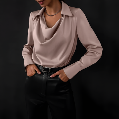 Chic Ladies Silk Top - Sophisticated and Glamorous - Olytrend