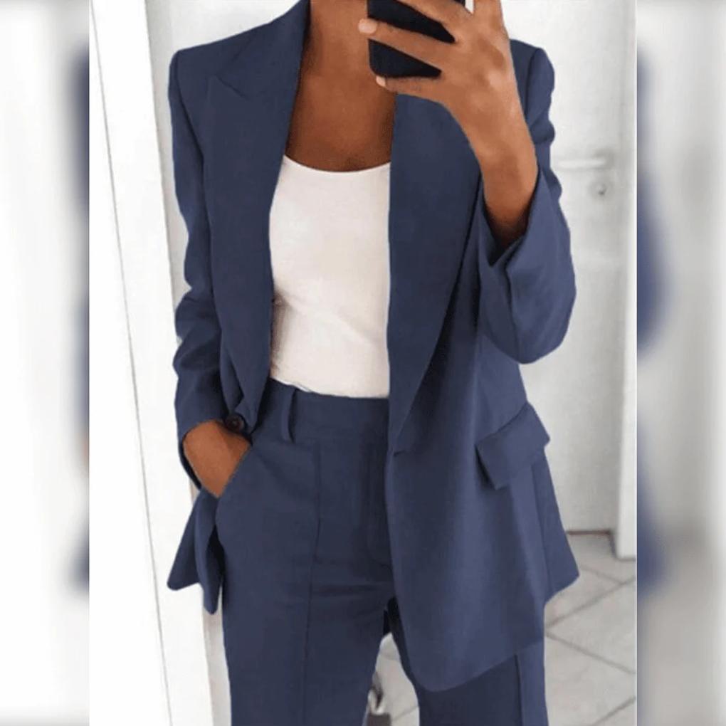 Classic 2-Piece Ladies Suit Set - Timeless Professional Outfit