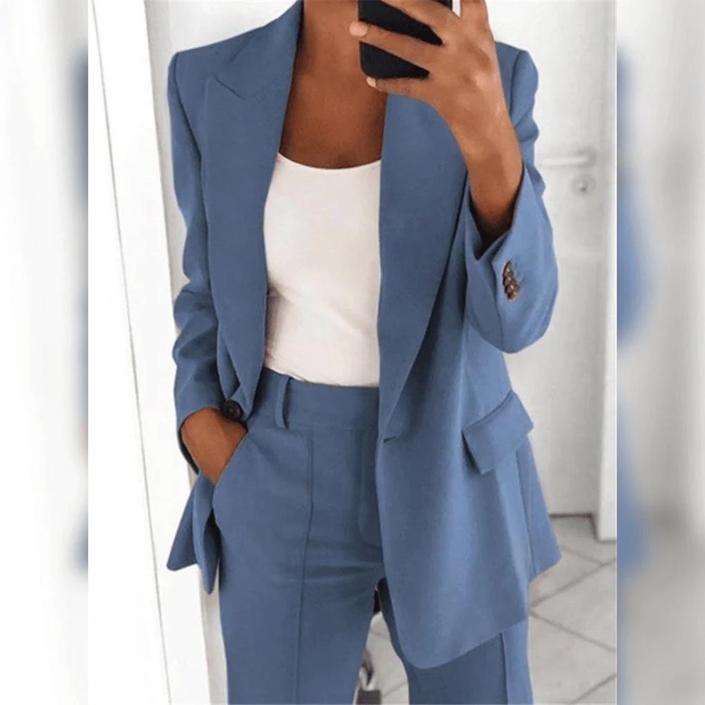 Classic 2-Piece Ladies Suit Set - Timeless Professional Outfit