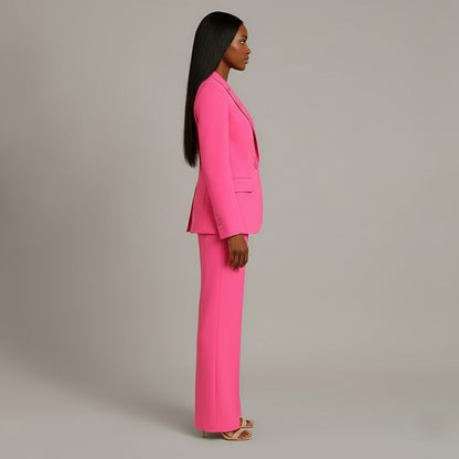 Classic Fit Women's Blazer Pantsuit Set