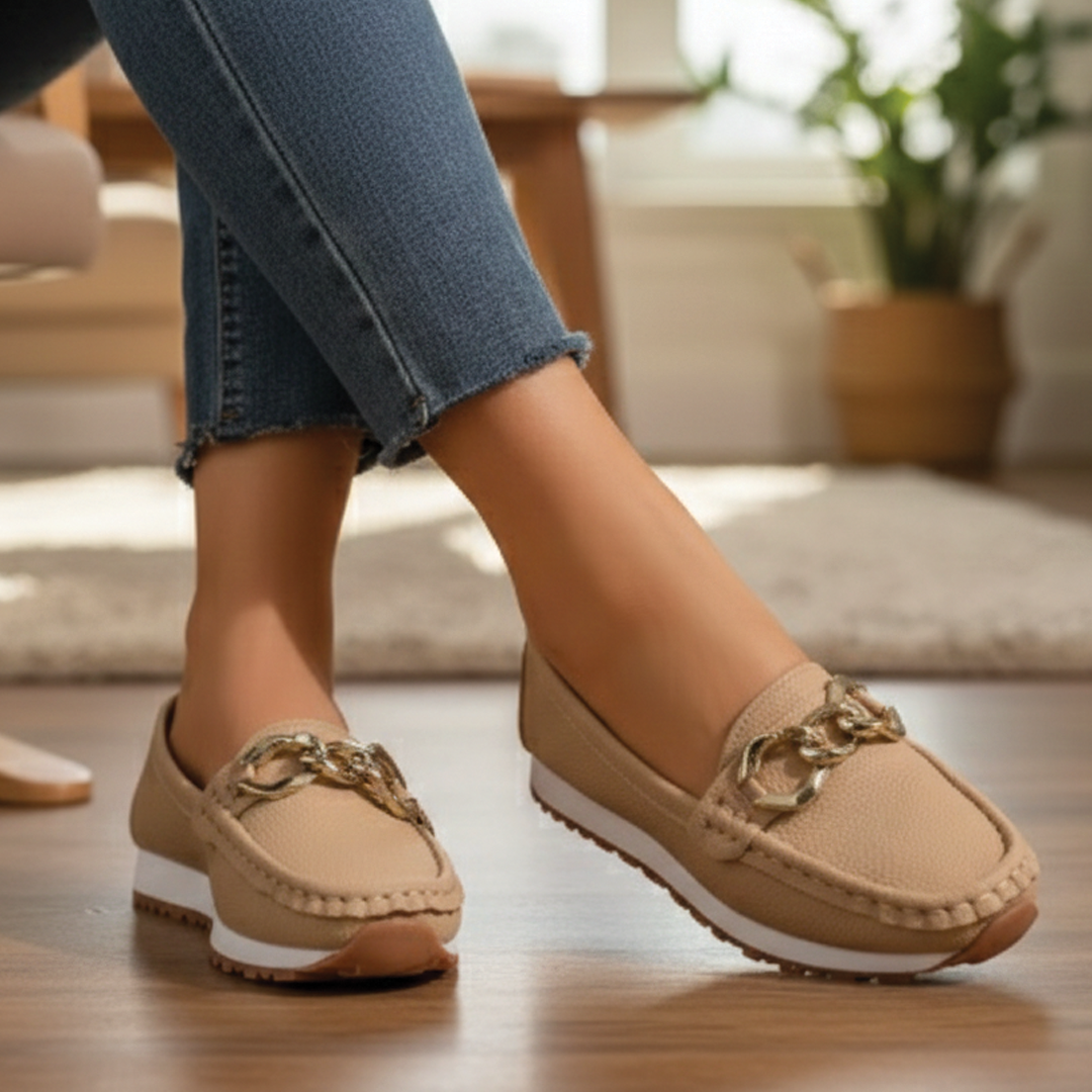 Elegant Slip On Buckle Shoes for Women - Nocini