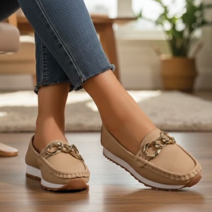 Elegant Slip On Buckle Shoes for Women - Nocini