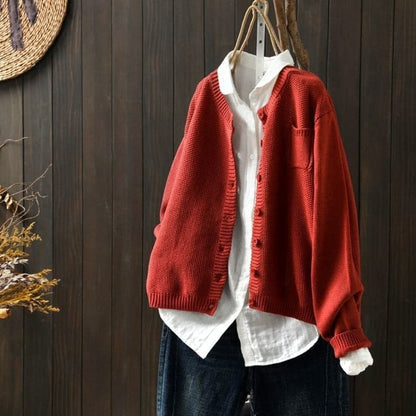Cozy Oversized Knit Cardigan for Women