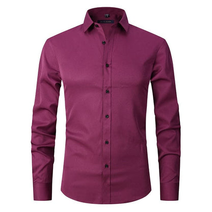 Slim Fit Men's Cotton Dress Shirt