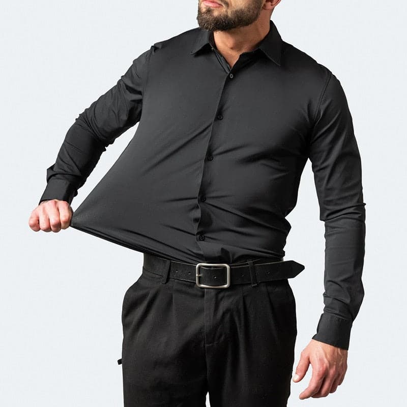 Slim Fit Men's Cotton Dress Shirt - Nocini