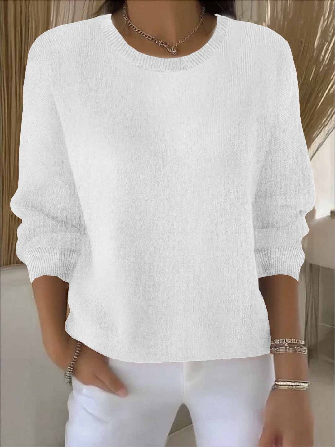 Cozy Cotton Crew Sweater - Olytrend