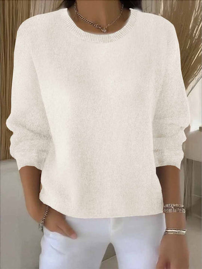 Soft Casual Crew Neck Sweater