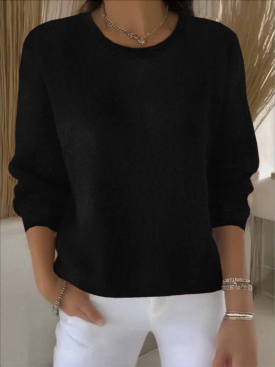 Soft Casual Crew Neck Sweater