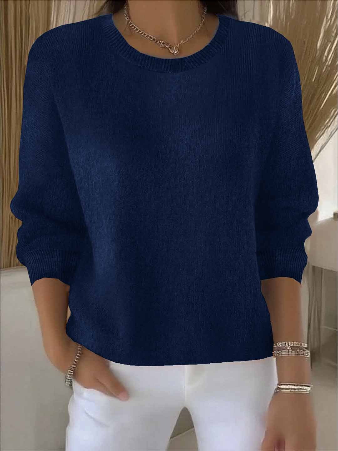 Cozy Cotton Crew Sweater