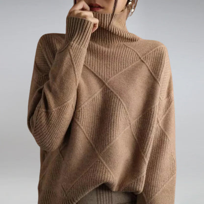 Cozy Wool Crew Neck Sweater for Women