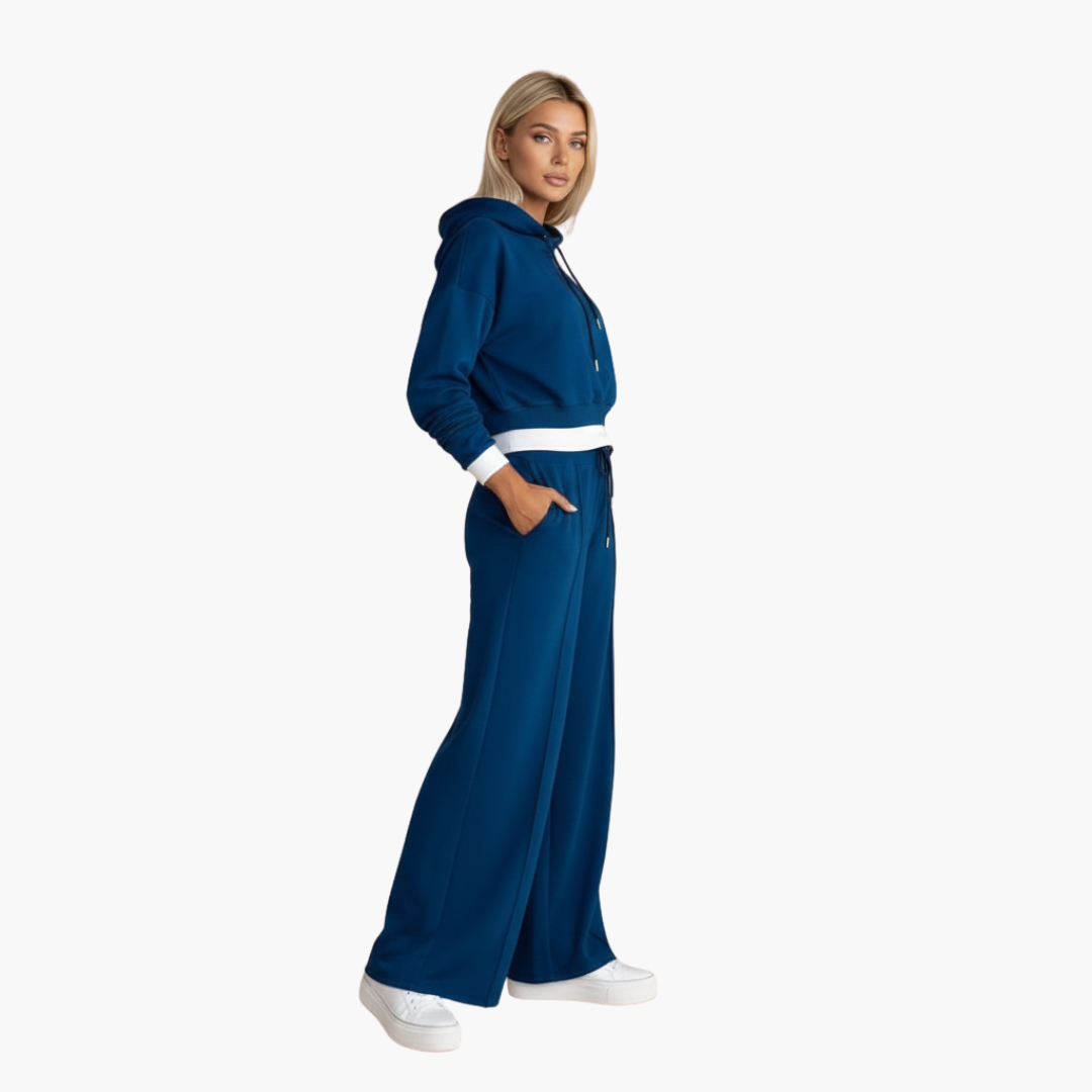 Ladies' 2-Piece Hooded Jogger Suit Set