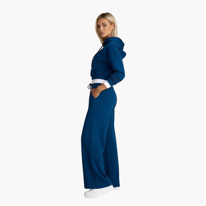 Ladies' 2-Piece Hooded Jogger Suit Set