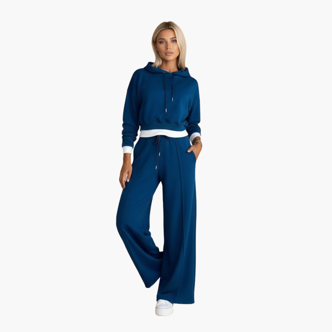 Ladies' 2-Piece Hooded Jogger Suit Set - Olytrend